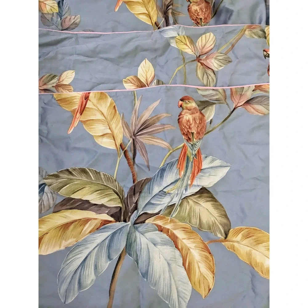 Anjos Pastoral Birds Leaves Cotton Duvet Cover Set 600TC 3pc Bedding Set Queen